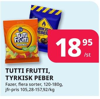 Tempo Tutti frutti, tyrkisk peber erbjuda