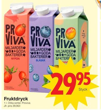 Matöppet Fruktdryck erbjuda