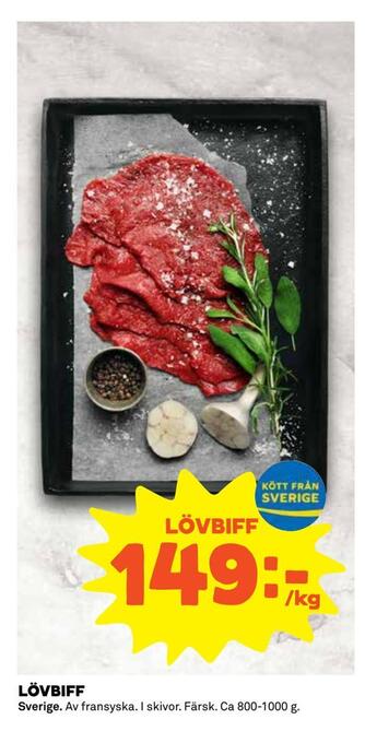 Coop Extra Lövbiff erbjuda