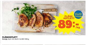 Coop Extra Fläskkotlett erbjuda