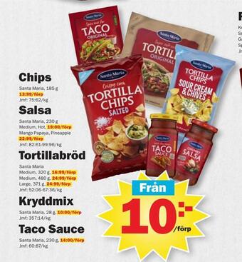 Pekås Tortillabröd erbjuda