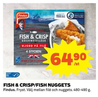 Coop Fish & crisp/fish nuggets erbjuda