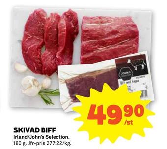 Stora Coop Skivad biff erbjuda