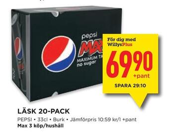 Willys Läsk 20-pack erbjuda