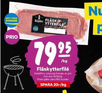 City Gross Dalsjöfors fläskytterfilé erbjuda