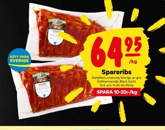 City Gross Dalsjöfors spareribs erbjuda
