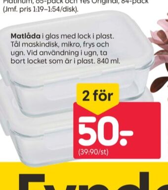 Yes matlådor