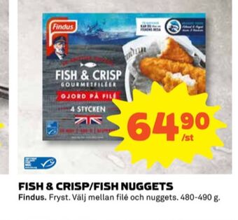 Coop Fish & crisp fiskpinnar erbjuda