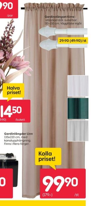 Rusta Ninjaplast gardiner erbjuda