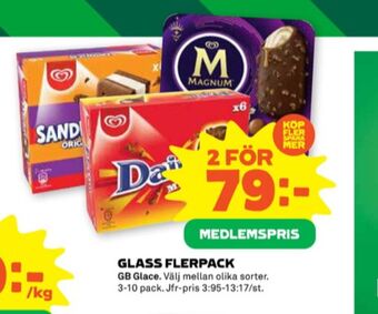 Stora Coop Magnum almond remix glasspinnar erbjuda