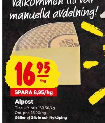 City Gross Tine alpost erbjuda