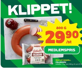 Stora Coop Lithells falukorv erbjuda