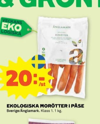 Stora Coop Änglamark morötter erbjuda