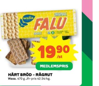 Stora Coop Falu råg-rut knäckebröd erbjuda