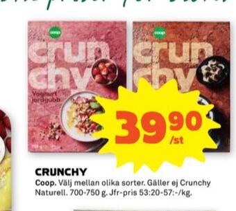 Stora Coop Coop granola erbjuda