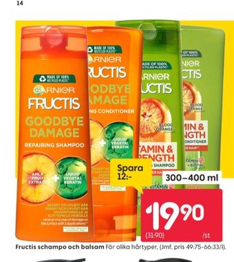 Rusta Fructis balsam erbjuda