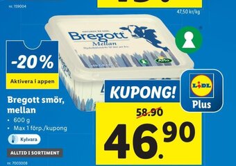 Lidl Bregott smör erbjuda