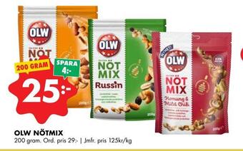 ÖoB Olw nötmix erbjuda