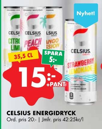 ÖoB Celsius energidryck erbjuda