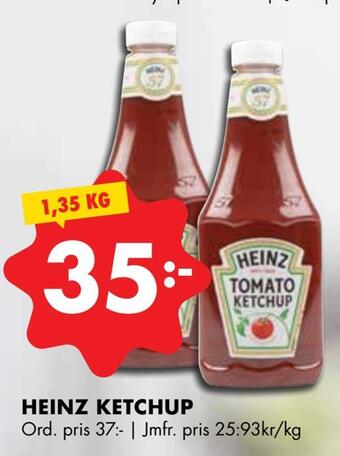 ÖoB Heinz ketchup erbjuda