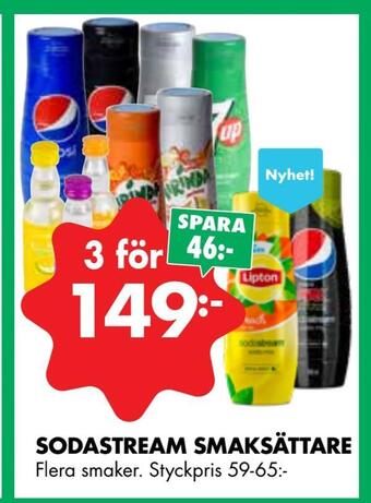 ÖoB Sodastream smaksättare erbjuda