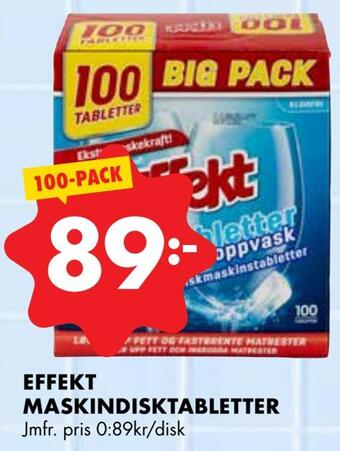 ÖoB Effekt maskindisktabletter erbjuda