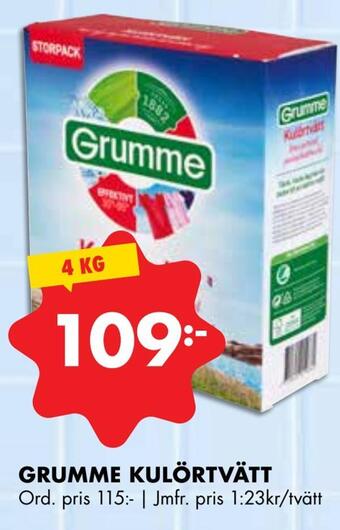 ÖoB Grumme kulörtvätt erbjuda