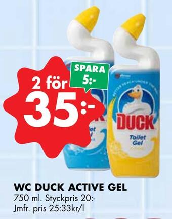 ÖoB Wc duck active gel erbjuda