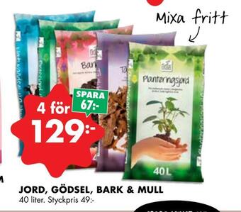 ÖoB Jord, gödsel, bark & mull erbjuda