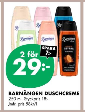 ÖoB Barnängen duschcreme erbjuda