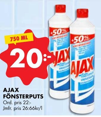 ÖoB Ajax fönsterputs erbjuda