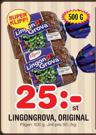 Nya Pulsen Lingongrova, original erbjuda