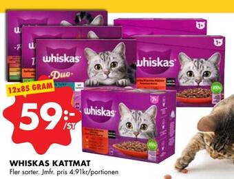 ÖoB Whiskas kattmat erbjuda