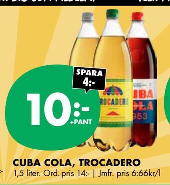 ÖoB Cuba cola, trocadero erbjuda