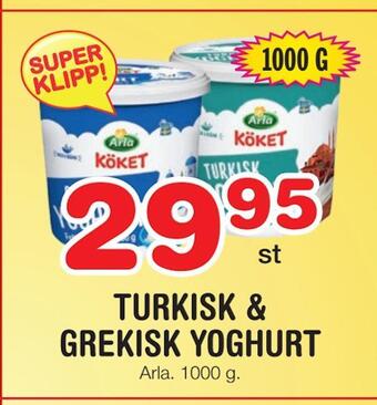 Nya Pulsen Turkisk & grekisk yoghurt erbjuda