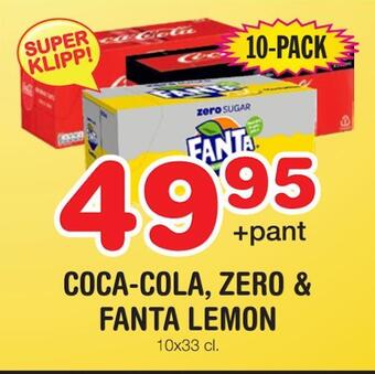 Nya Pulsen Coca-cola, zero & fanta lemon erbjuda