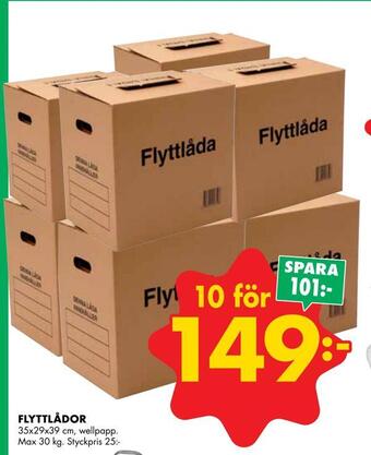 ÖoB Flyttlådor erbjuda