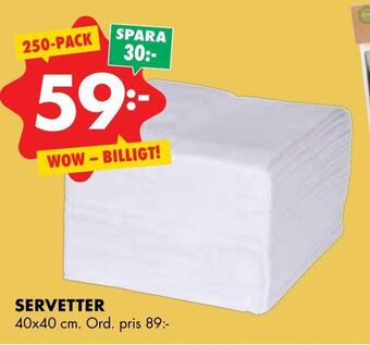 ÖoB Servetter erbjuda