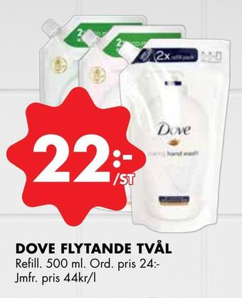 ÖoB Dove flytande tvål erbjuda