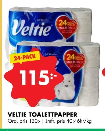 ÖoB Veltie toalettpapper erbjuda