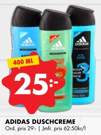 ÖoB Adidas duschcreme erbjuda