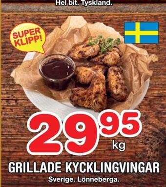 Nya Pulsen Grillade kycklingvingar erbjuda