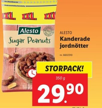 Lidl ALESTO Kanderade jordnötter erbjuda