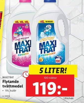 Lidl MAXITRAT Flytande tvättmedel erbjuda