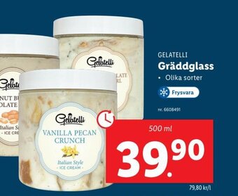 Lidl GELATELLI Gräddglass erbjuda