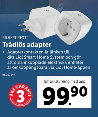 Lidl SILVERCREST Trådlös adapter erbjuda