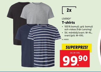 Lidl LIVERGY T-shirts erbjuda