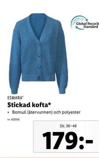 Lidl ESMARA Stickad kofta* erbjuda