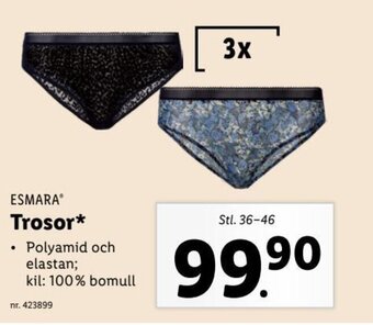 Lidl ESMARAⓇ Trosor erbjuda