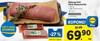 Lidl Nybergs Deli Färsk fläskytterfilé erbjuda